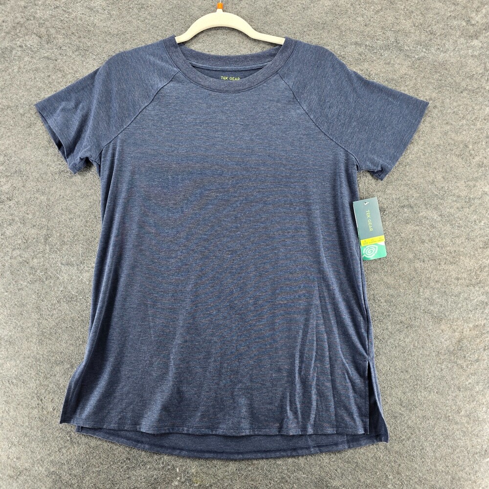 Tek Gear Shirt Womens Medium Short Sleeve Blue